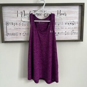Under Armour Women's Heathered Purple Tank Top